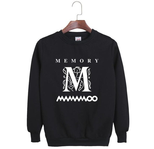 Mamamoo album memory same member name printing o neck long sleeve hoodie