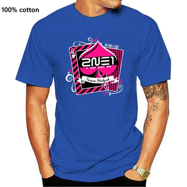 Men t-shirt 2NE1 Forever Blackjack tshirt