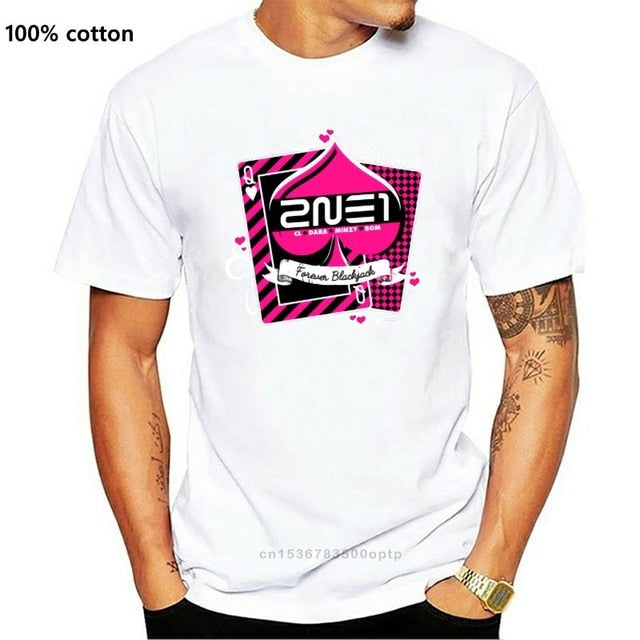Men t-shirt 2NE1 Forever Blackjack tshirt