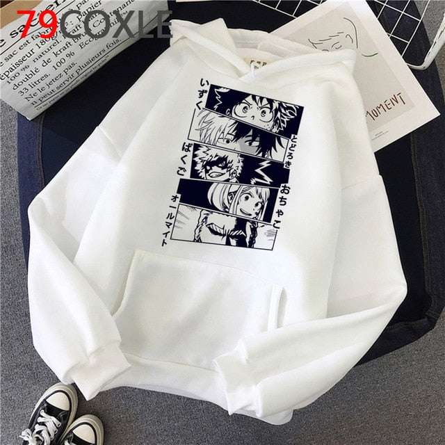 My Hero Academia Men Hoodies Casual Pullover Sweats Hoodie Fashion Japan Anime Unisex Sweatshirts