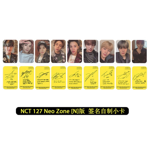 NCT Photo album card Fashion Kpop Nct 127 DREAM signature Photocard High quality Kpop lomo card