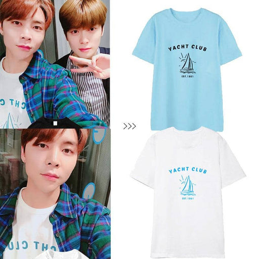 Kpop Newest NCT127 U Johnny With The Paragraph Loose Summer Letter Round Neck Short-sleeved Cotton T-shirt Men And Women Dropshopping that you'll fall in love with. At an affordable price at KPOPSHOP, We sell a variety of NCT127 U Johnny With The Paragraph Loose Summer Letter Round Neck Short-sleeved Cotton T-shirt Men And Women Dropshopping with Free Shipping.