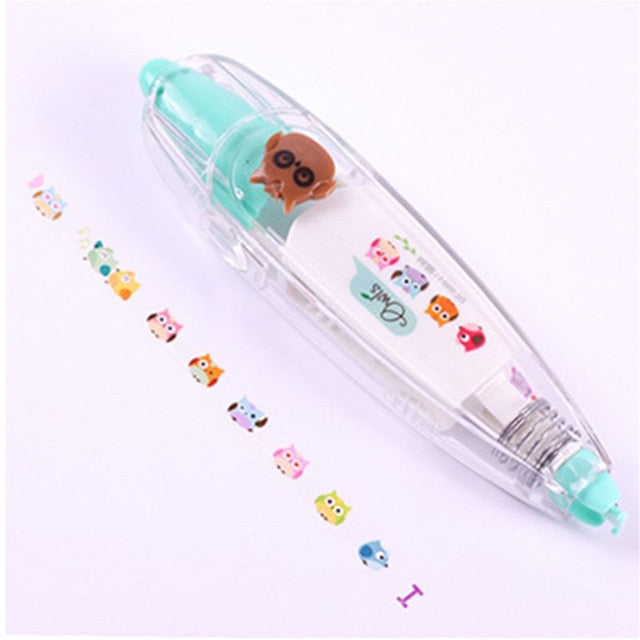 New Arrival Kawaii Animals Press Type Decorative Correction Tape Diary Stationery School Supply Gift For Student