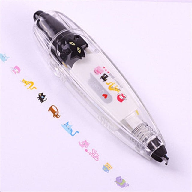 New Arrival Kawaii Animals Press Type Decorative Correction Tape Diary Stationery School Supply Gift For Student