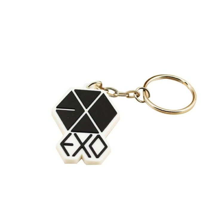New Arrive Synthetic Resin EXO Logo Keychain Chaveiro Key Holder