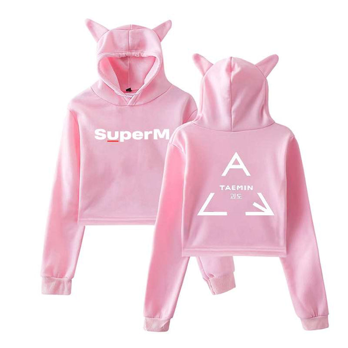 New Brand Tracksuit Fashion Hoodies SuperM Print Women Autumn Hooded Pullovers Sweatshirts Loose Round Neck Hip-Hop Clothing