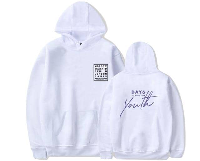 Kpop Newest New arrival Day6 Youth in EUROPE Album World Tour Hoodie kpop Harajuku Hooded Sweatshirt pullover streetwear that you'll fall in love with. At an affordable price at KPOPSHOP, We sell a variety of New arrival Day6 Youth in EUROPE Album World Tour Hoodie kpop Harajuku Hooded Sweatshirt pullover streetwear with Free Shipping.