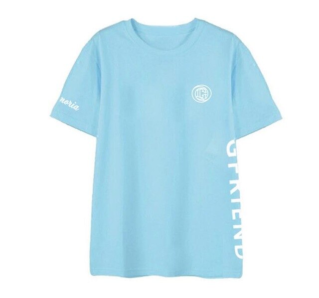 Kpop Gfriend same logo printing o neck unisex t shirt summer