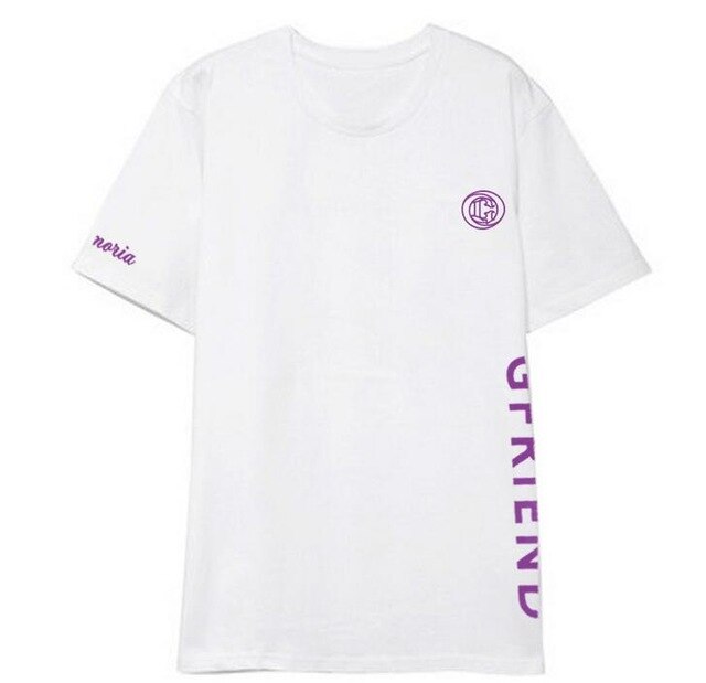 Kpop Gfriend same logo printing o neck unisex t shirt summer
