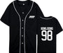 kpop ateez member name baseball for k-pop unisex loose t-shirt - Kpopshop