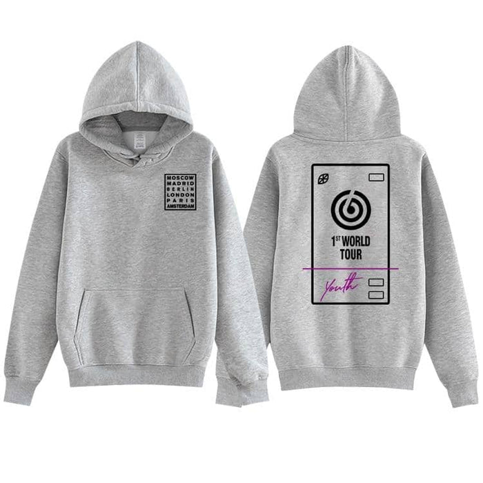 Kpop Newest New arrival kpop day6 world tour youth in europe same printing pullover hoodies fashion unisex fleece/thin loose sweatshirt that you'll fall in love with. At an affordable price at KPOPSHOP, We sell a variety of New arrival kpop day6 world tour youth in europe same printing pullover hoodies fashion unisex fleece/thin loose sweatshirt with Free Shipping.
