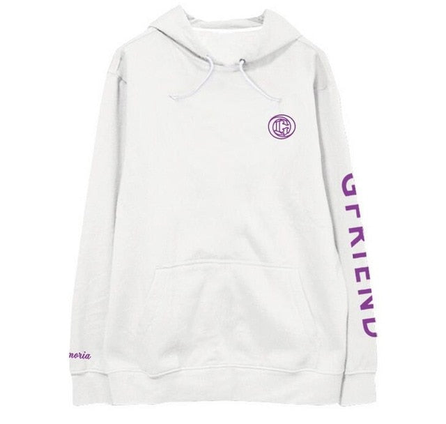 New arrival kpop gfriend member logo printing pullover fleece/thin hoodies unisex  supportive sweatshirt