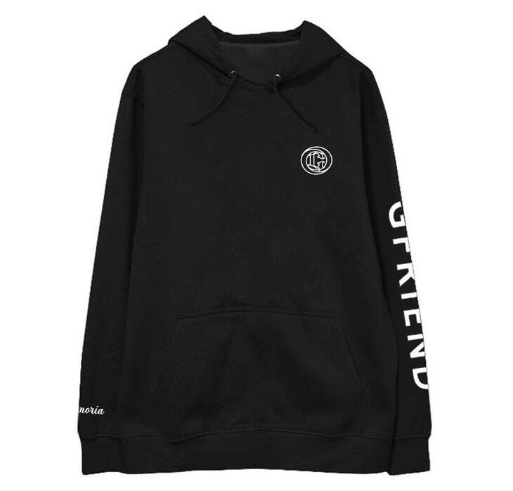 New arrival kpop gfriend member logo printing pullover fleece/thin hoodies unisex  supportive sweatshirt