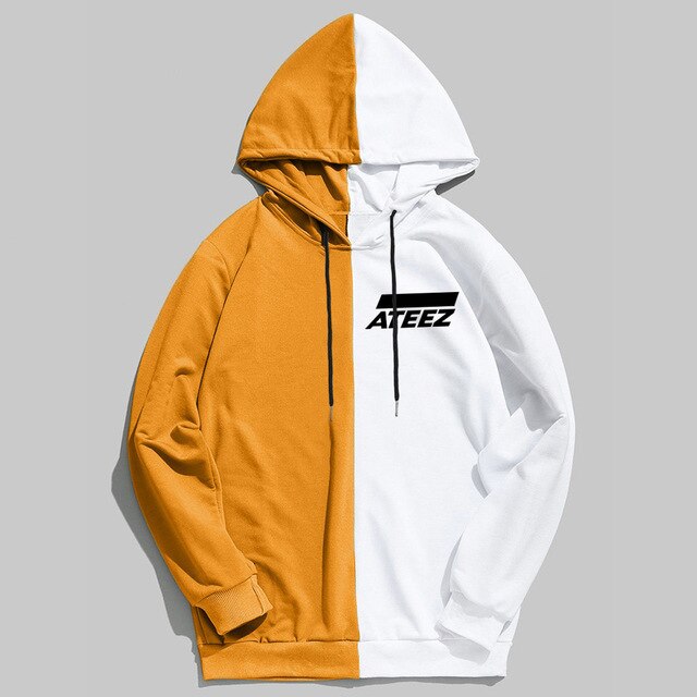 Newest Kpop ATEEZ Design Men Women Hoodies Hoody Sweatshirt Brand Spring Autumn Streetwear Patchwork Hip Hop Unisex Clothing