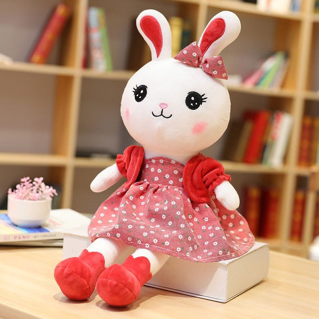 Rabbit Plush Toys Kawaii Girl Bunny Toy Child Soft Stuffed Dolls Baby Cute Stuff Doll Kawaii Plush Toy for Kids Brithday Gifts