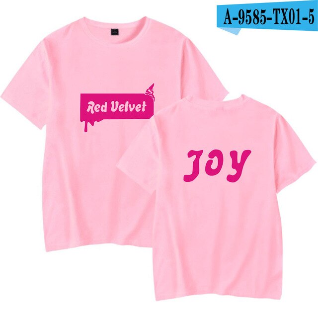 Red Velvet Korean Girls Team Summer T-shirt Oversize Kpop Women/men Pullovers Soft Casual Highstreet Tshirt Oversize