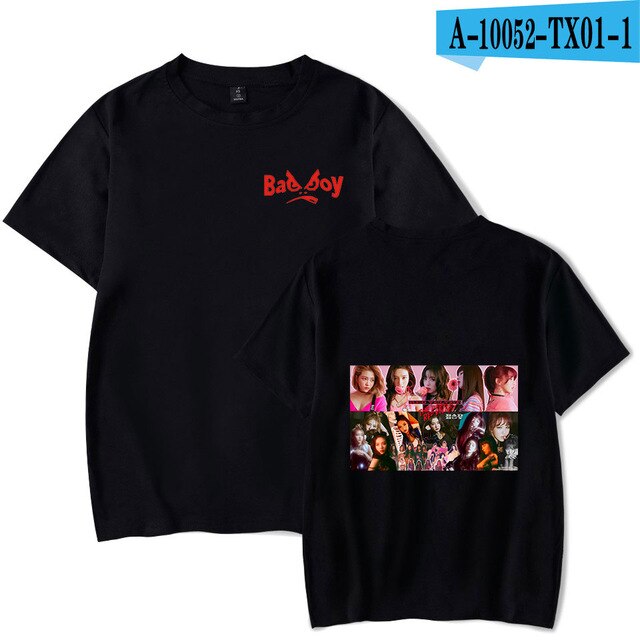 Red Velvet Summer T-shirt RBB Album Oversize Kpop Women/men Korean Girls Team Casual Highstreet Oversize T-shirt