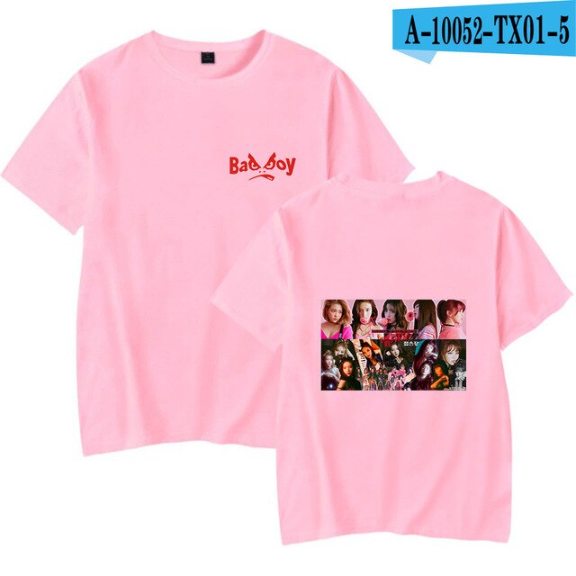 Red Velvet Summer T-shirt RBB Album Oversize Kpop Women/men Korean Girls Team Casual Highstreet Oversize T-shirt