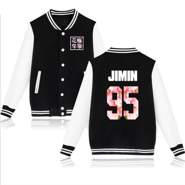 Shinee KPOP taemin key Baseball Uniform jacket Women Men Plus Size k-pop Zip-up Hoodies Sweatshirt