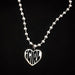 Stainless Steel IGIRL Unif Heart Necklace Heavy Duty Gothic Chain Necklace Choker Metal Collar High Polished - Kpopshop