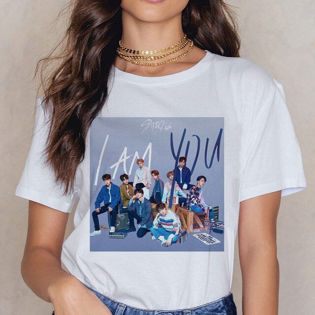 Stray Kids Kpop Casual Short Sleeve T Shirt Women Fashion MIROH T-shirt K Pop Fan T-shirt 90s Korean Tops Female