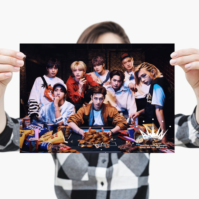 Stray Kids Kpop Poster Music Boy Group Icon Rapper Canvas Painting Wall Art Prints Gift Living Room Decor
