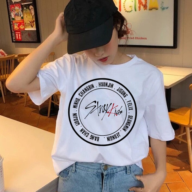 Korean Best Friends Selena T Shirt 100% Cotton, Stray Kids Design, Cute And  Big Size Tee For Women And Ladies 210306 From Dou003, $10.67
