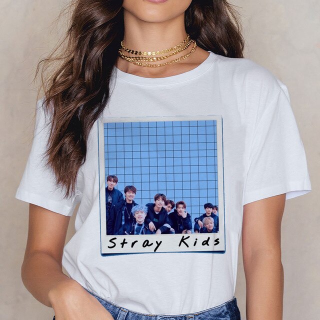 Stray Kids t shirt t-shirt femme kawaii ulzzang clothes aesthetic