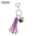 Kpop Newest TAFREE Purple Tassel Heart Clasps Key Ring Holder Glass Day6 DAY 6 Cabochon Dome Pendant Keychain For Fan Gift  Day17 that you'll fall in love with. At an affordable price at KPOPSHOP, We sell a variety of TAFREE Purple Tassel Heart Clasps Key Ring Holder Glass Day6 DAY 6 Cabochon Dome Pendant Keychain For Fan Gift  Day17 with Free Shipping.