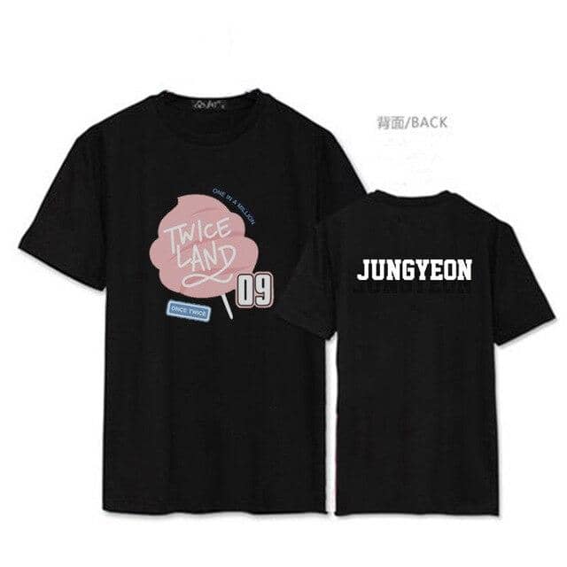 Kpop Newest TWICE KPOP Summer 2019 men women Korean version Cotton Round neck black White Letter printing Short-sleeved T-shirt Loose Lovers that you'll fall in love with. At an affordable price at KPOPSHOP, We sell a variety of TWICE KPOP Summer 2019 men women Korean version Cotton Round neck black White Letter printing Short-sleeved T-shirt Loose Lovers with Free Shipping.