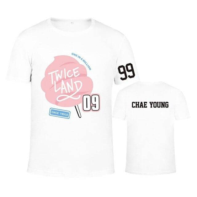 Kpop Newest TWICE Twiceland T-shirt Same Paragraph Short-sleeved Men and Women Lovers Dropshipping that you'll fall in love with. At an affordable price at KPOPSHOP, We sell a variety of TWICE Twiceland T-shirt Same Paragraph Short-sleeved Men and Women Lovers Dropshipping with Free Shipping.