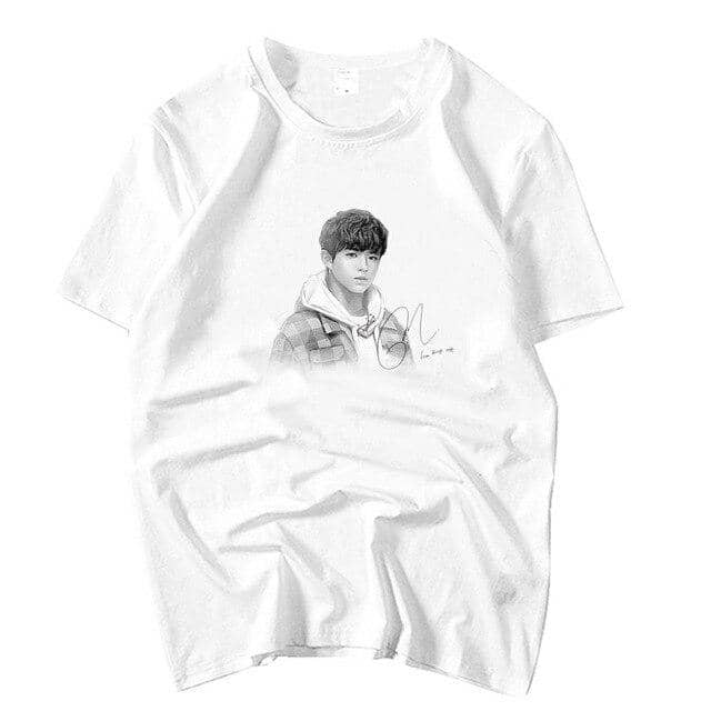 Kpop Newest Wanna one member hand drawing and signature printing o neck short sleeve t shirt summer kpop unisex white loose t-shirt that you'll fall in love with. At an affordable price at KPOPSHOP, We sell a variety of Wanna one member hand drawing and signature printing o neck short sleeve t shirt summer kpop unisex white loose t-shirt with Free Shipping.