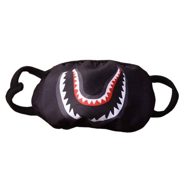 Women Men Unisex Trendy Half Face Mouth Mask Shark Colorful Camouflage Earloop Elastic Anti-Dust Kpop Muffle Protective - Kpopshop