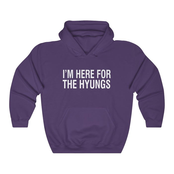 I'm Here For The Hyungs Hoodie - Trendy Winter Kpop Hoodies Kpop Fashion - Kpop Hooded Sweater