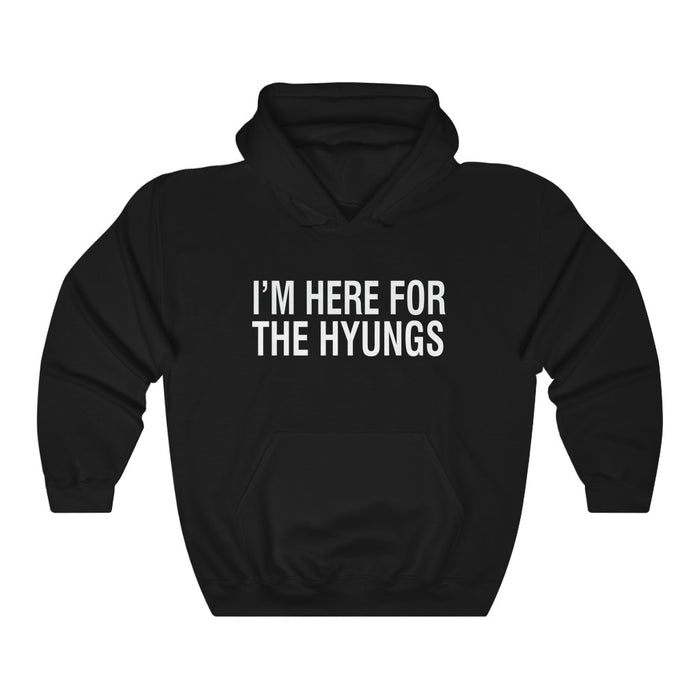 I'm Here For The Hyungs Hoodie - Trendy Winter Kpop Hoodies Kpop Fashion - Kpop Hooded Sweater