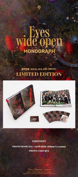 Kpop Album TWICE - MONOGRAPH [EYES WIDE OPEN] LIMITED EDITION