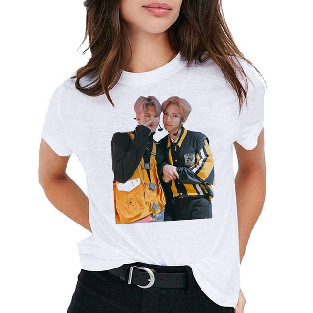 ateez top t shirt women female kawaii hip hop 90s ulzzang t-shirt casual tshirt tee shirts clothes harajuku korean streetwear