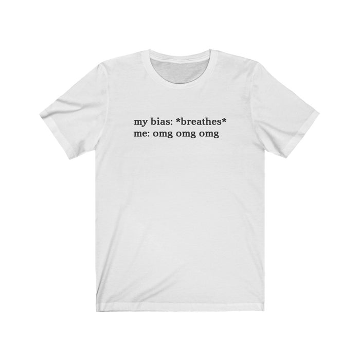 My Bias Breathes Me Omg Omg Omg T-Shirt - Trendy Kpop T-shirts - Kpop Classic T-Shirt