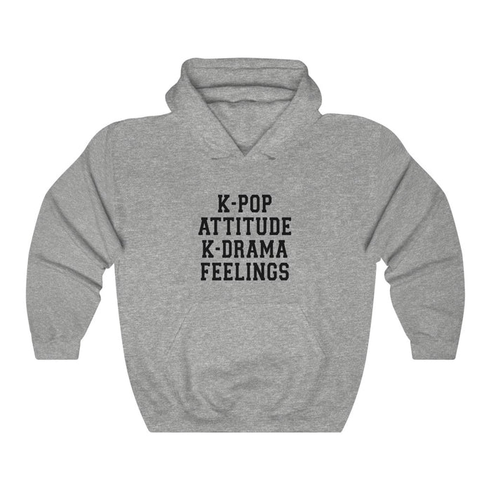 K-Pop Attitude K-Drama Feeling Hoodie - Trendy Winter Kpop Hoodies Kpop Fashion - Kpop Hooded Sweater