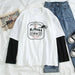 Kpopshop Originals - T-shirt Women Hip-hop Tees Korean Style letter T-shirts Girls black white tops - Kpopshop