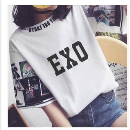 Kpop Newest kpop EXO The same women loose t shirts k-pop Round neck Harajuku Student half sleeve tops T-shirt summer fashion cotton tshirt that you'll fall in love with. At an affordable price at KPOPSHOP, We sell a variety of kpop EXO The same women loose t shirts k-pop Round neck Harajuku Student half sleeve tops T-shirt summer fashion cotton tshirt with Free Shipping.