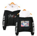 Stray Kids KPOP Off-shoulder Sweatshirt Women Fashion Hip Pop Printed Sweatshirt XS-2XL - Kpopshop